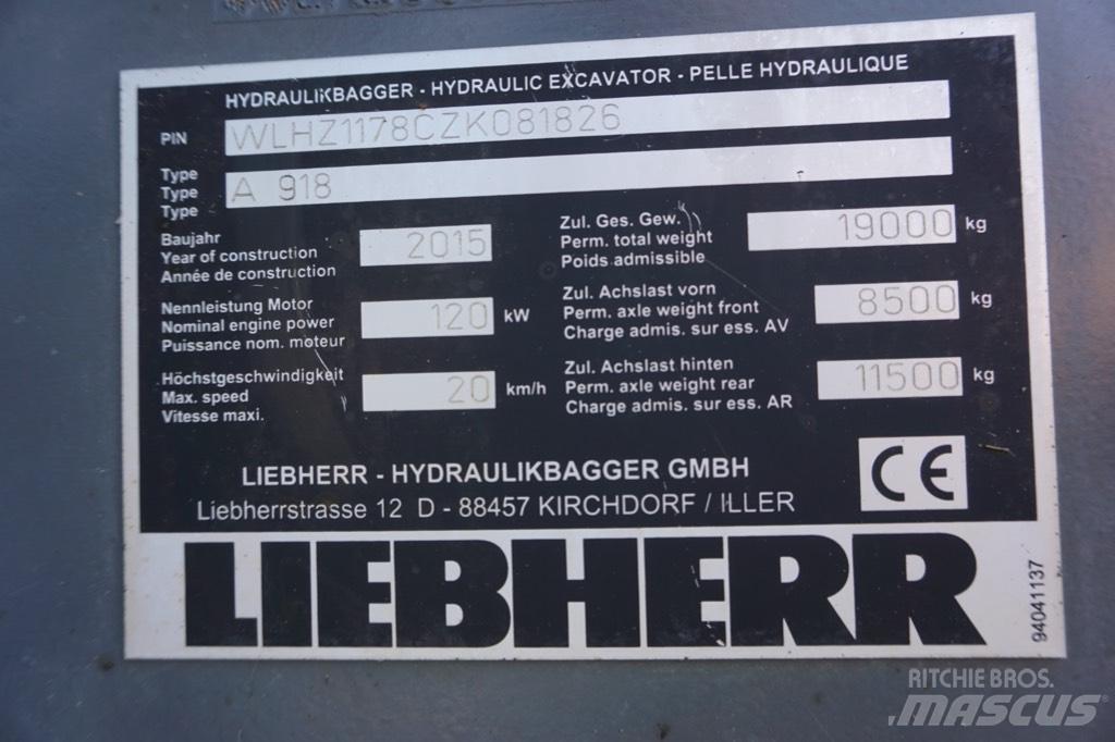 Liebherr A 918 Escavadoras de rodas
