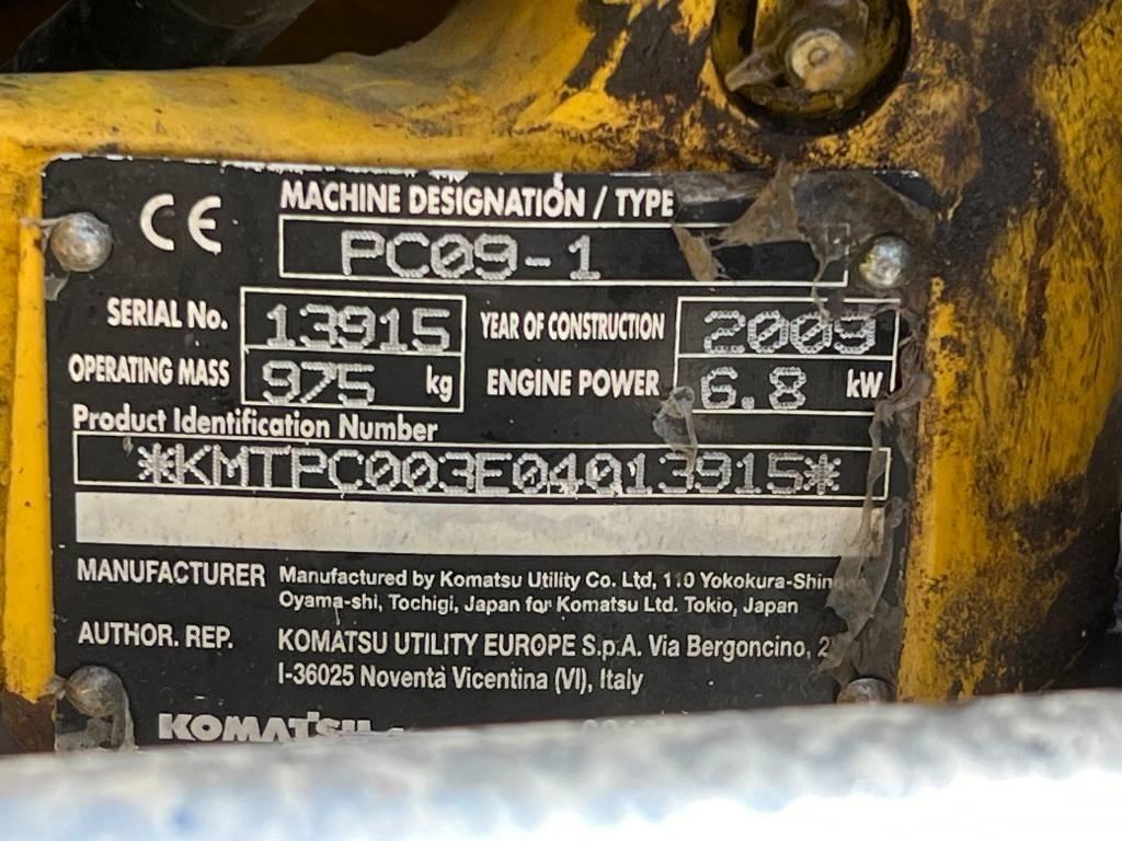 Komatsu PC 09-1 Mini Escavadoras <7t