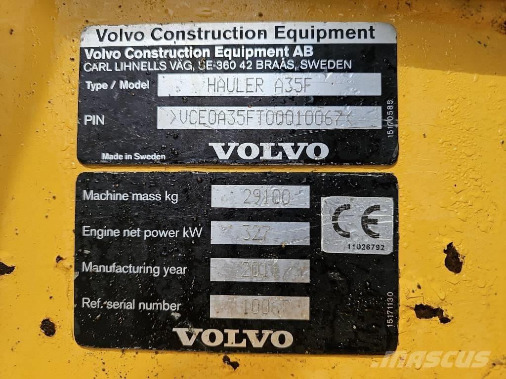 Volvo A 35 F Camiões articulados