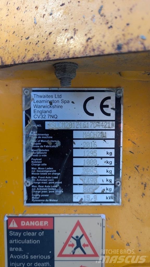 Thwaites 1 ton Dumpers de obras