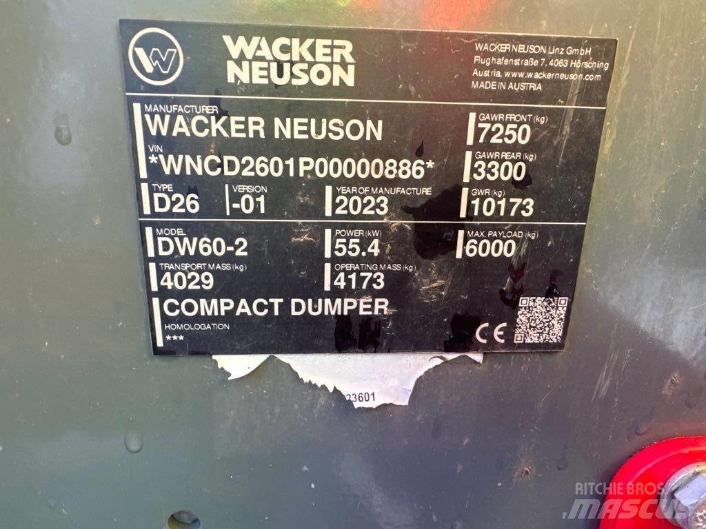 Wacker Neuson DW60-2 Dumpers de obras