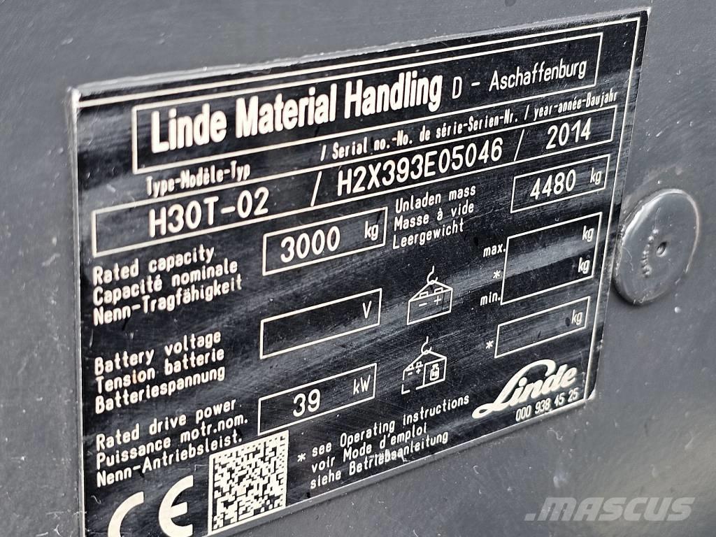 Linde H30T-02 Empilhadores a gás