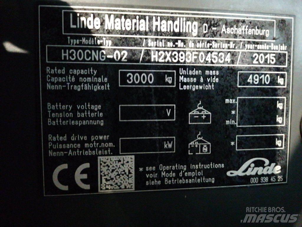 Linde H30TCNG-02 Empilhadores a gás