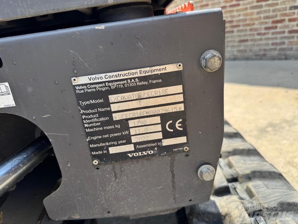 Volvo ECR 18 E Mini Escavadoras <7t