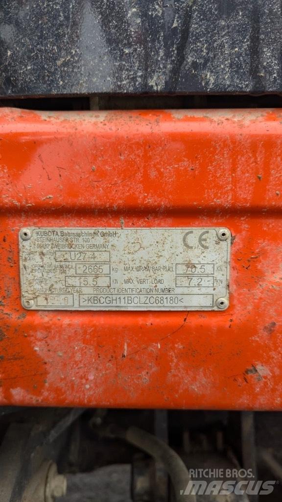 Kubota U 27-4 Mini Escavadoras <7t