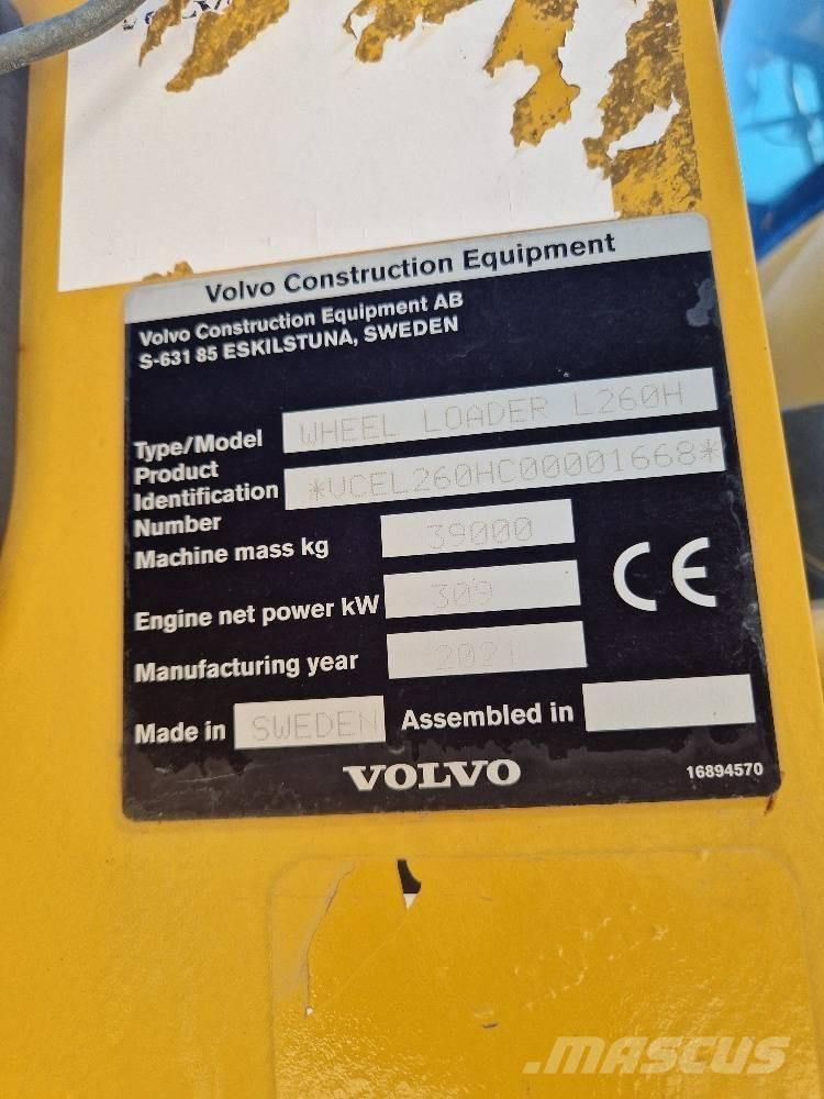 Volvo L 260 H Pás carregadoras de rodas