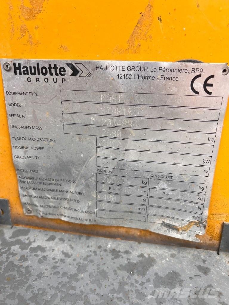Haulotte Star 10 Elevadores braços Telescópicos