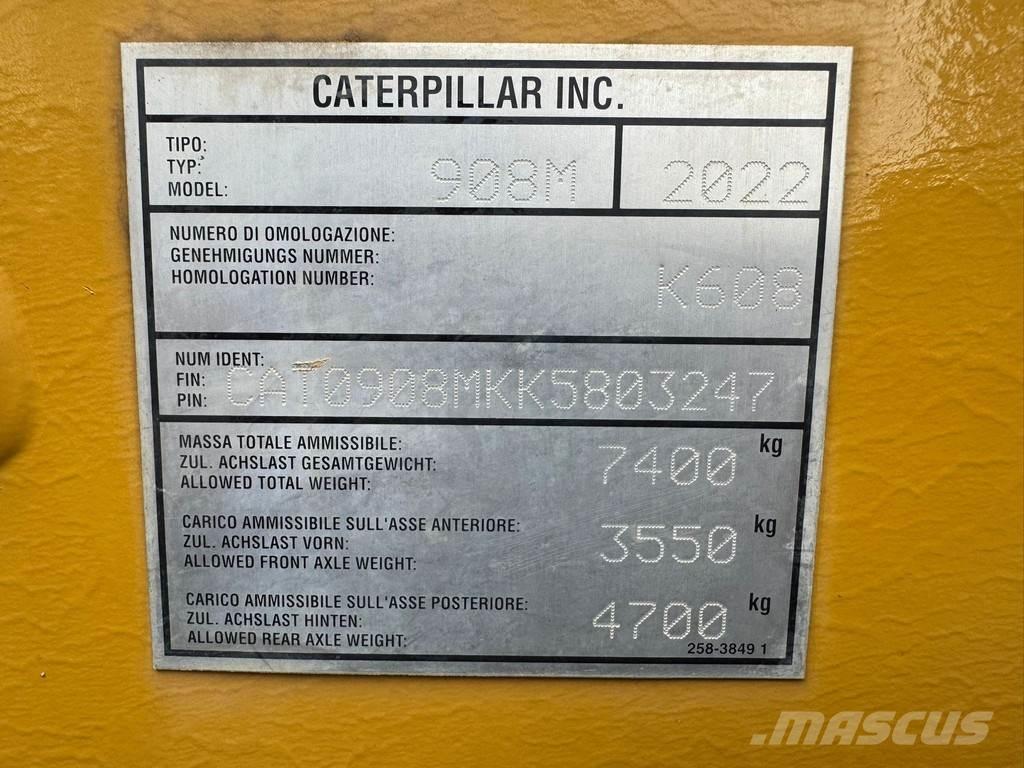 CAT 908M Pás carregadoras de rodas