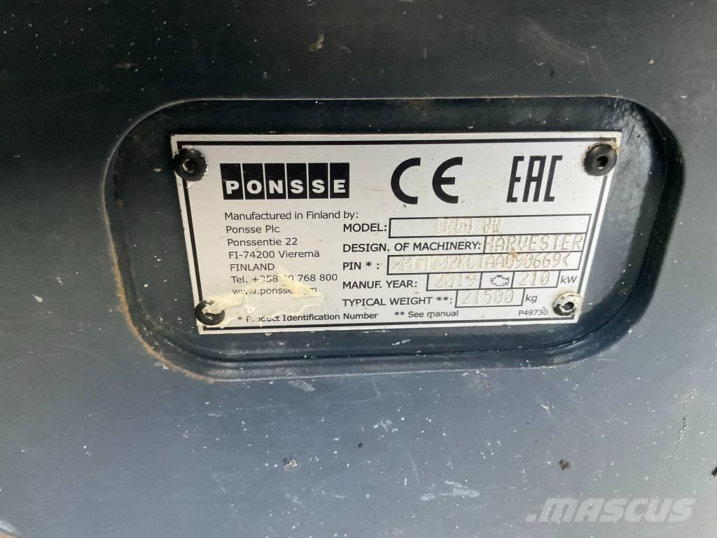 Ponsse ERGO 8W Processadores florestais