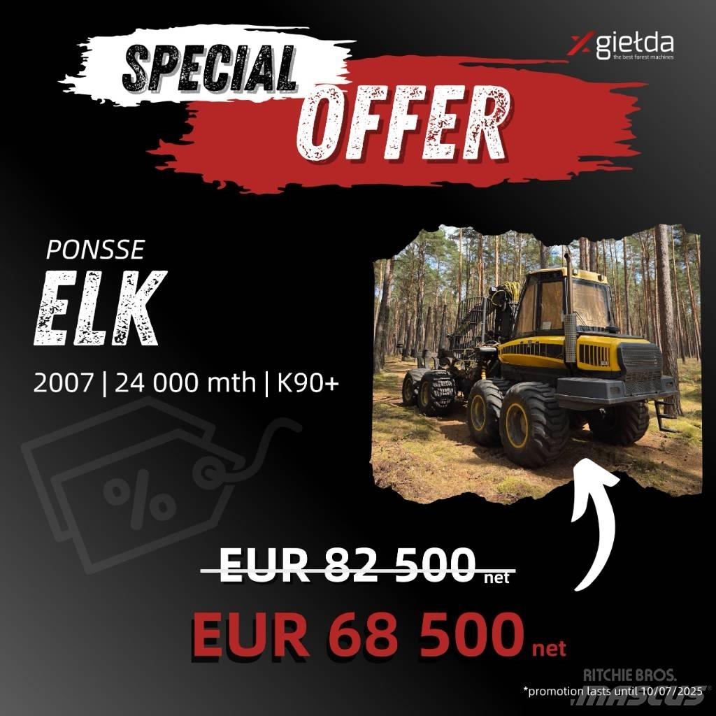 Ponsse Elk Forwarders florestais