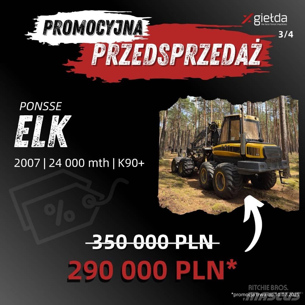 Ponsse Elk Forwarders florestais