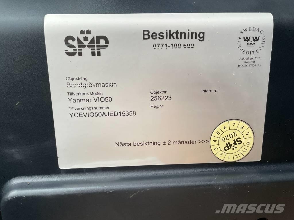 Yanmar Vio 50 Mini Escavadoras <7t