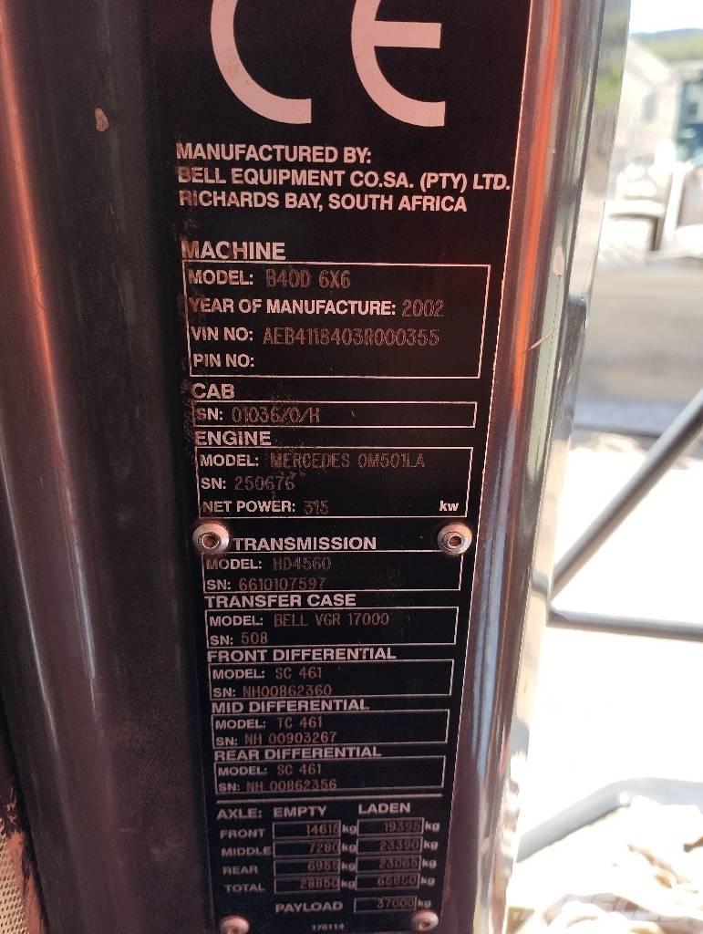 Bell B 40 D Camiões articulados