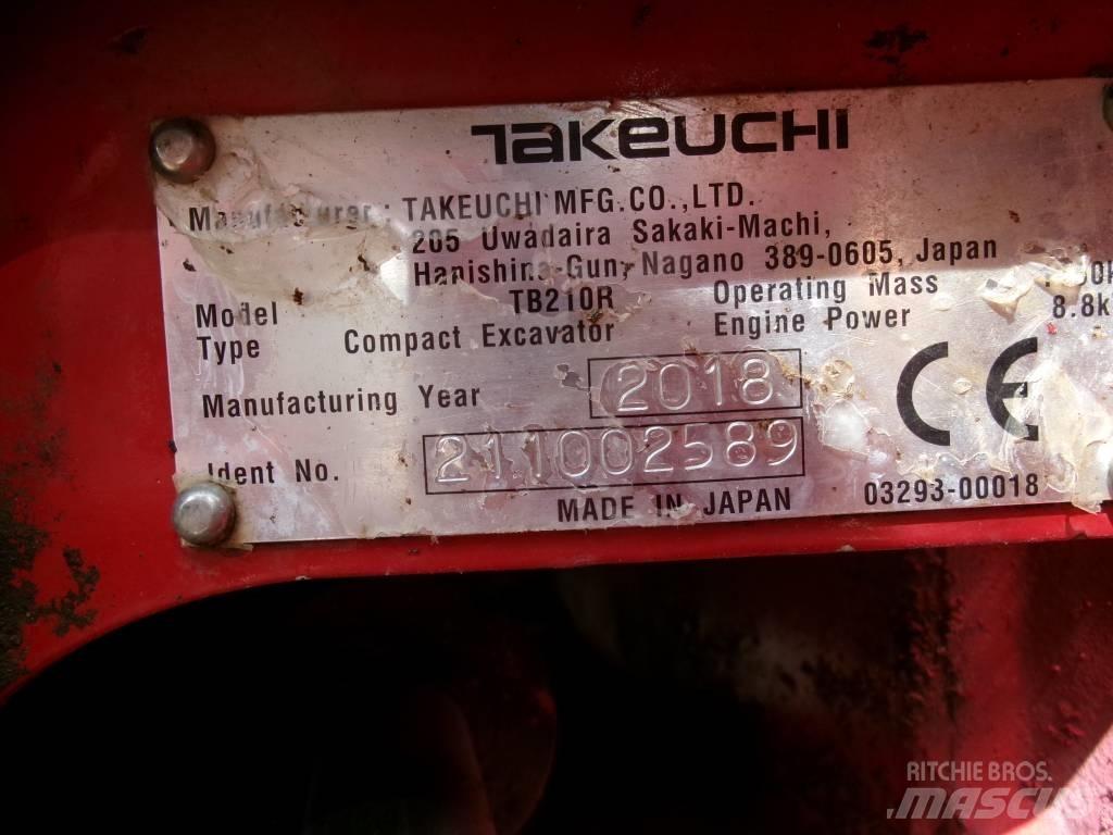 Takeuchi TB 210 R Mini Escavadoras <7t