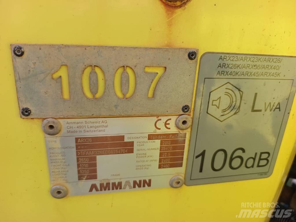 Ammann ARX 26 Cilindros Compactadores tandem