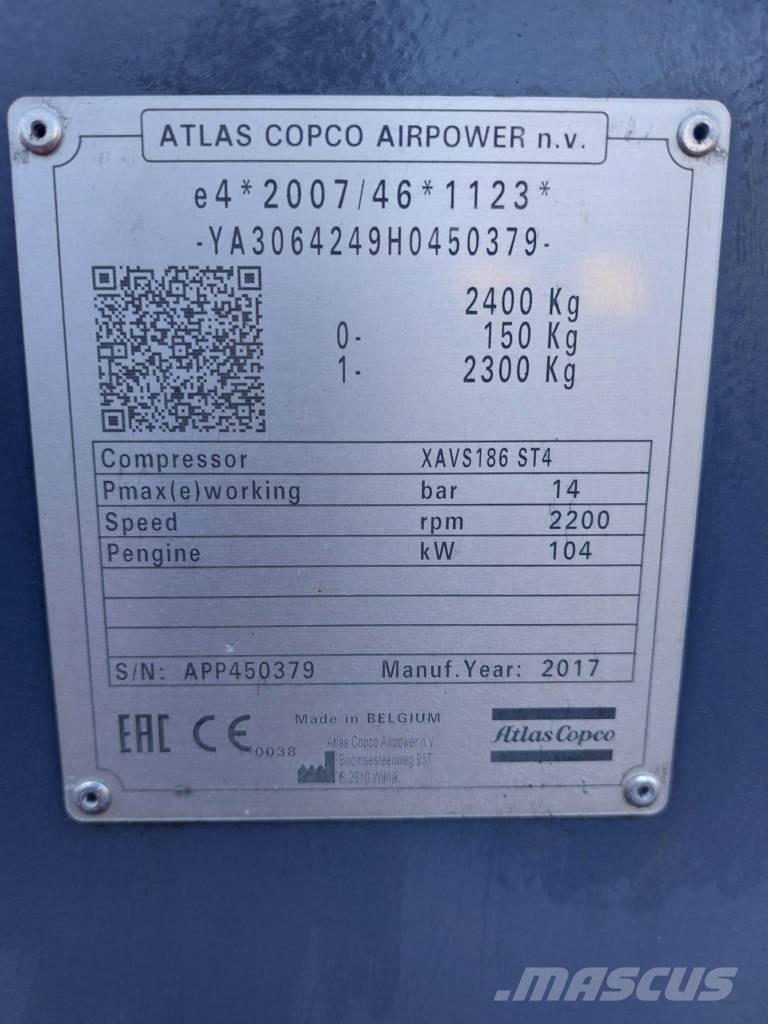 Atlas Copco XAVS186 Compressores