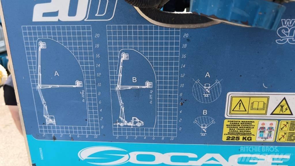 Socage 20d Plataformas aéreas montadas em camião