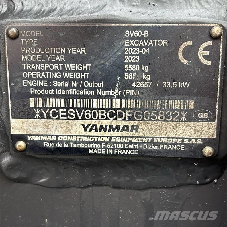 Yanmar SV60-B Mini Escavadoras <7t