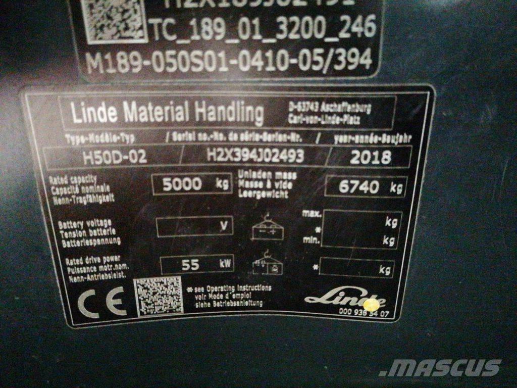 Linde H50D-02 Empilhadores Diesel