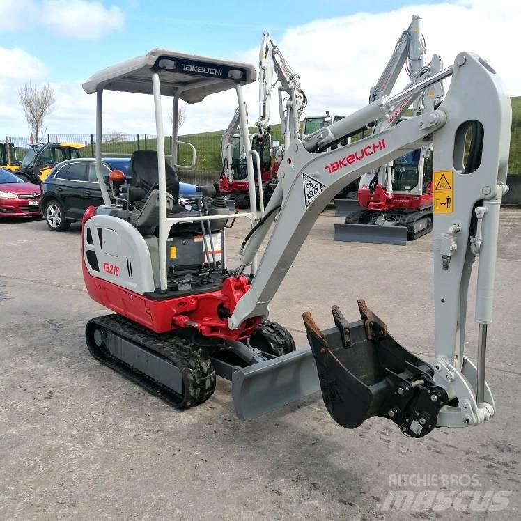 Takeuchi TB216 Mini Escavadoras <7t