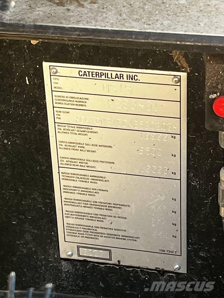 CAT M 315 Escavadoras de rodas