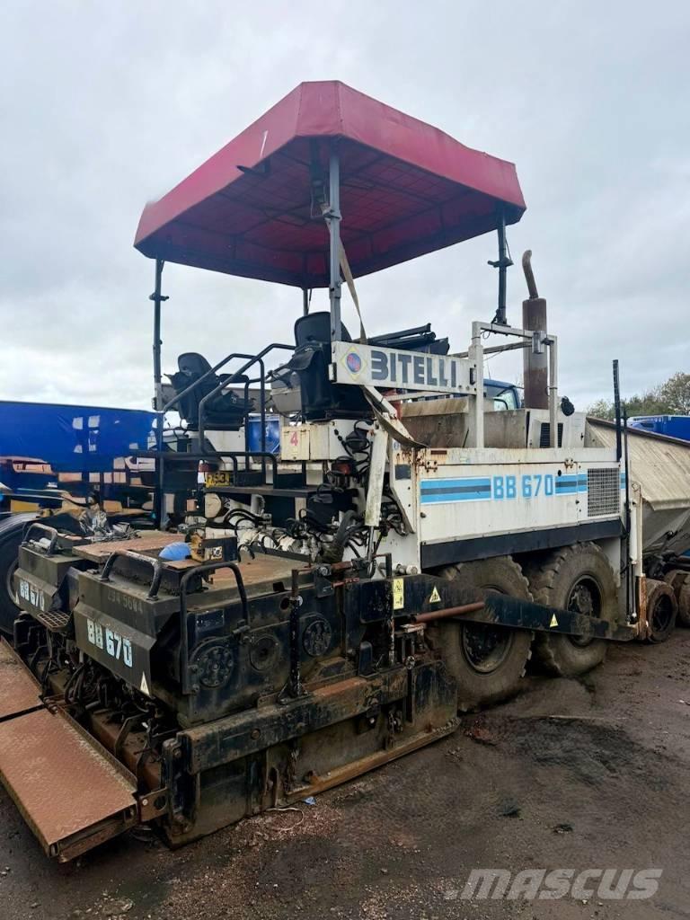 Bitelli BB 670 Pavimentadoras de asfalto