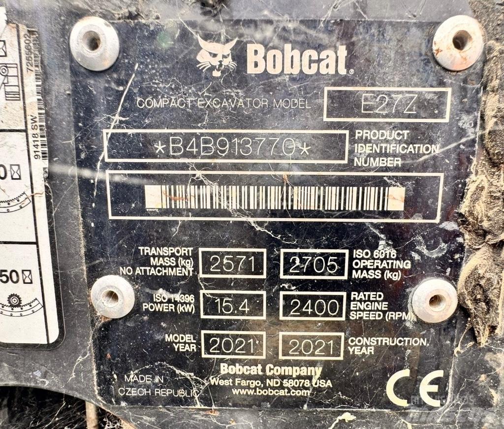 Bobcat E 27z Mini Escavadoras <7t