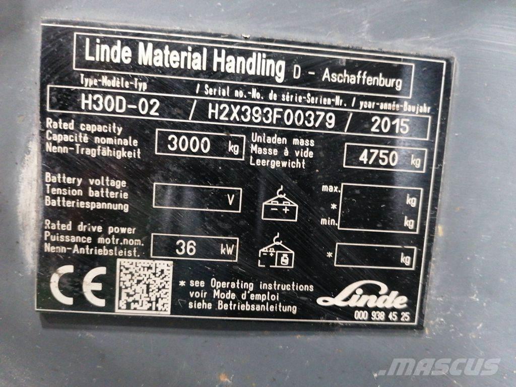 Linde H30D-02 Empilhadores Diesel