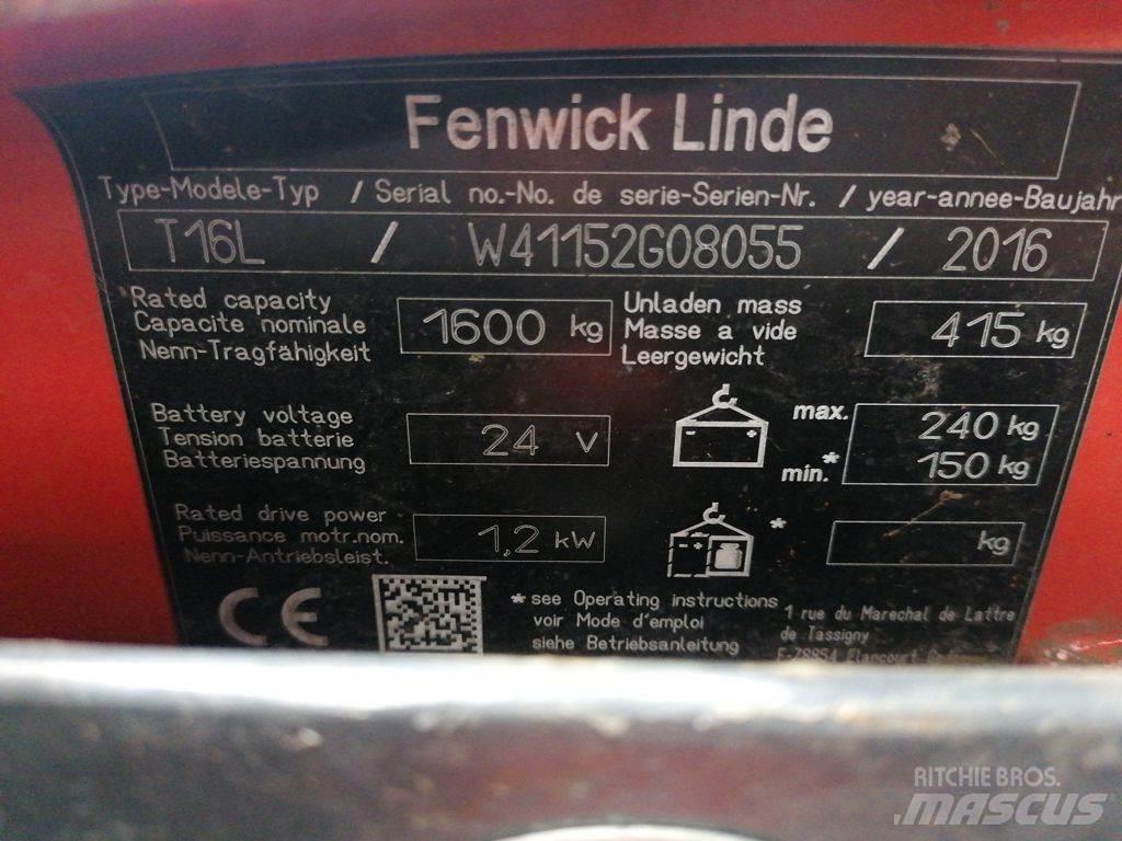 Linde T16L Movimentadores manuais de palettes