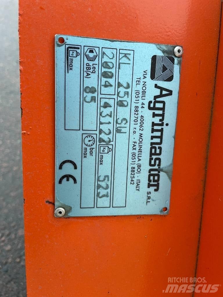 Agrimaster KL 250 SW Gadanheiras e cortadores de folhas para pastos