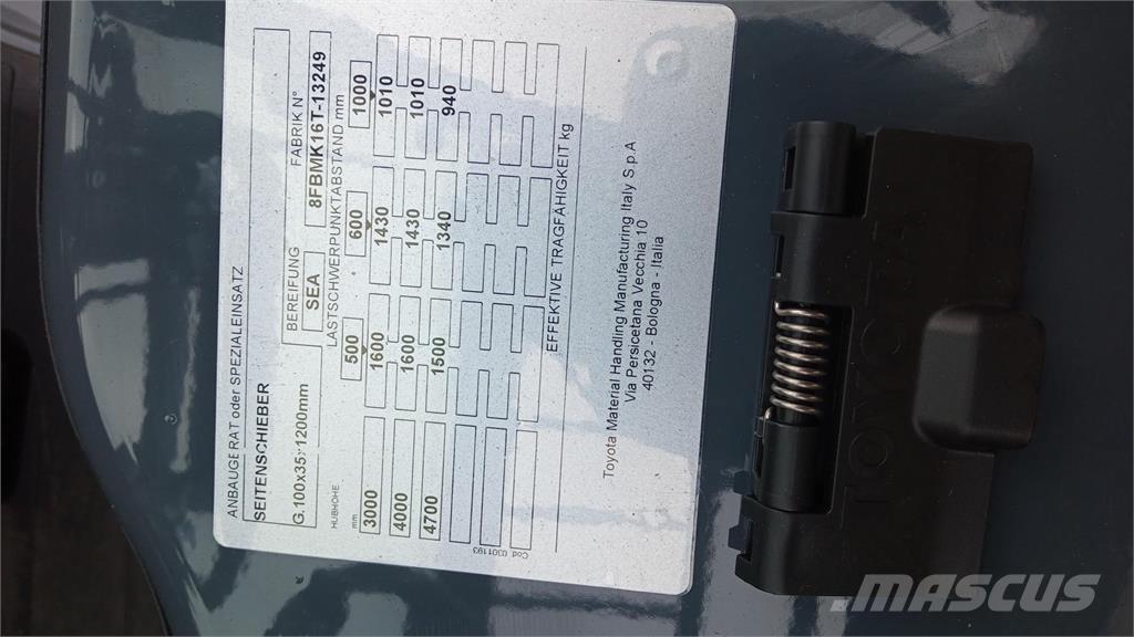 Toyota 8FBMK16T Empilhadores eléctricos