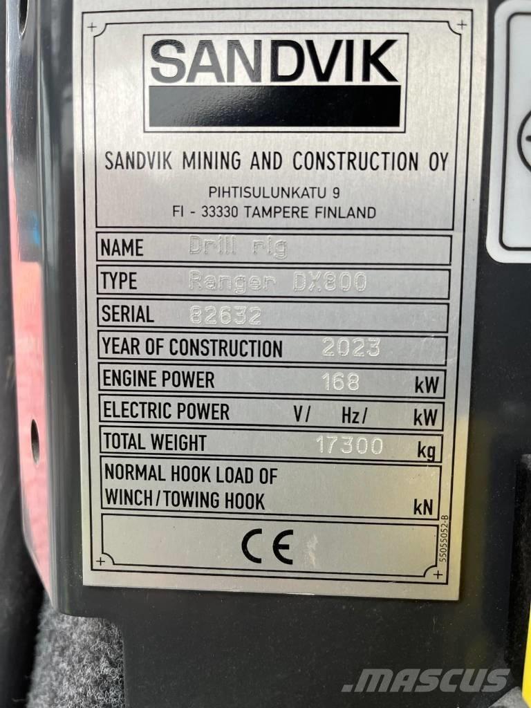 Sandvik DX800 Perfuradoras de superfície