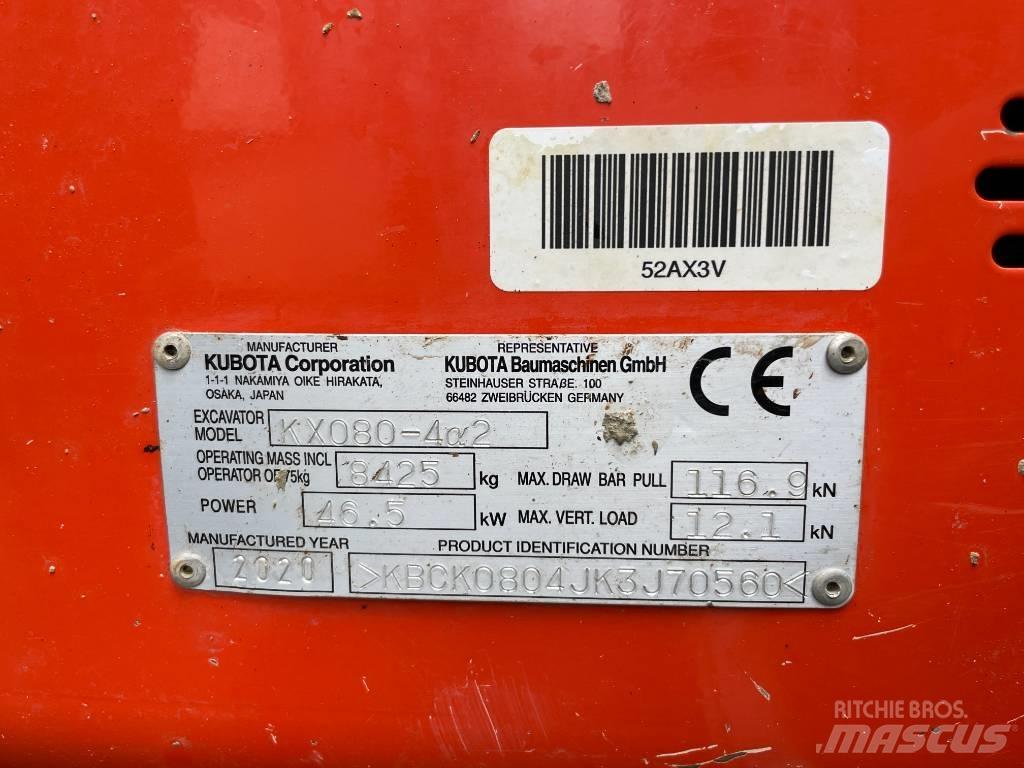 Kubota KX 080-4 Escavadoras Midi 7t - 12t