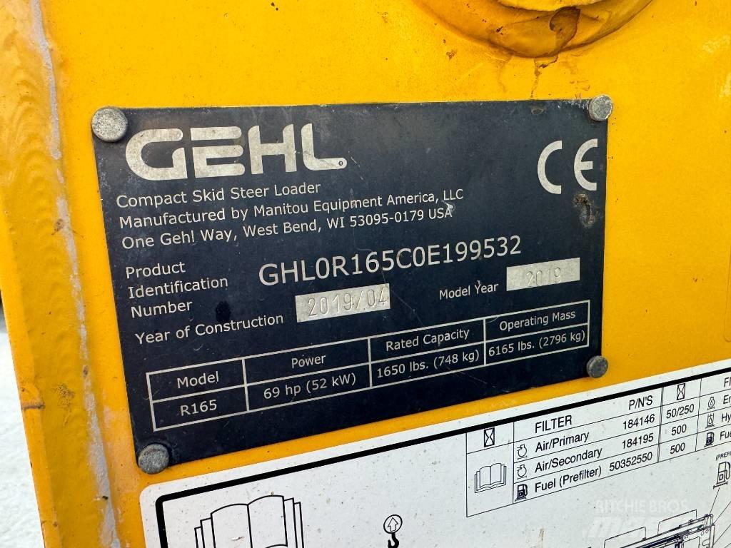 Gehl R 165 Carregadoras de direcção deslizante