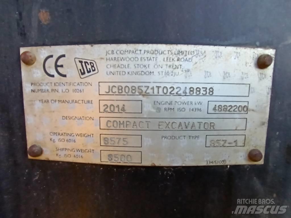 JCB 85 Z-1 Escavadoras Midi 7t - 12t