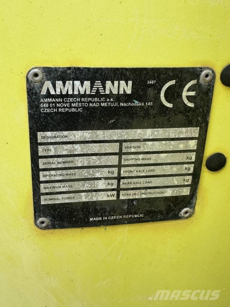 Ammann ARX 26 Cilindros Compactadores tandem