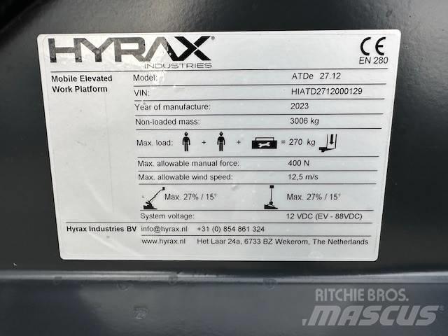 Hyrax ATDe 27.12 Elevadores braços Telescópicos
