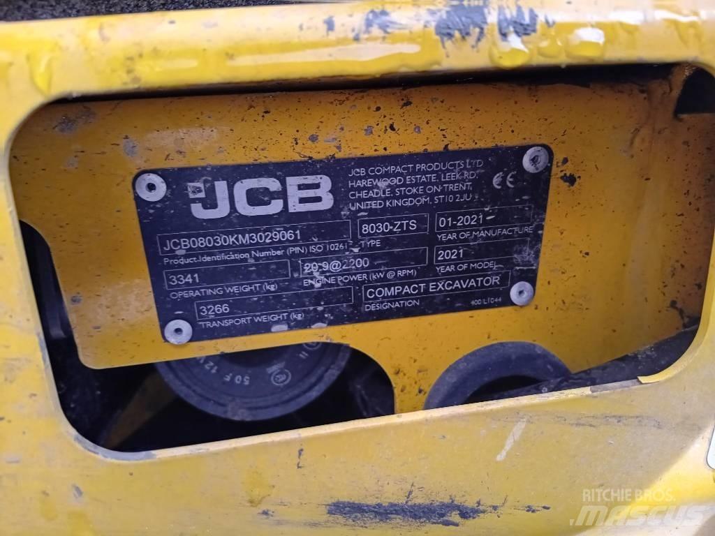 JCB 8030 ZTS Mini Escavadoras <7t
