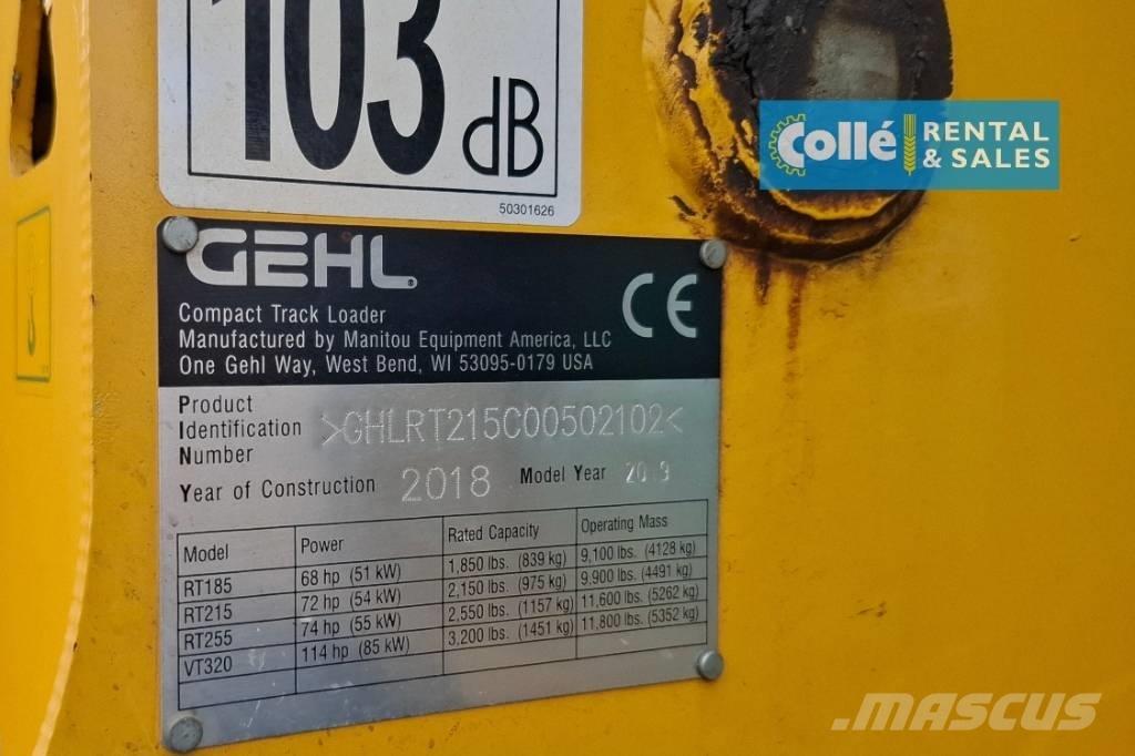 Gehl RT215 | 2018 Pás Carregadoras de rastos