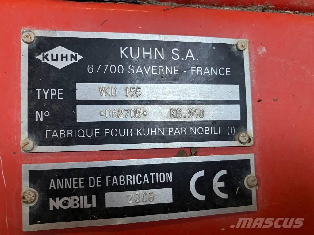 Kuhn VKD 155 Gadanheiras e cortadores de folhas para pastos