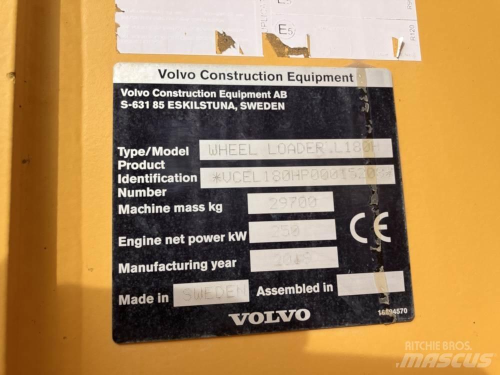 Volvo L180H Pás carregadoras de rodas