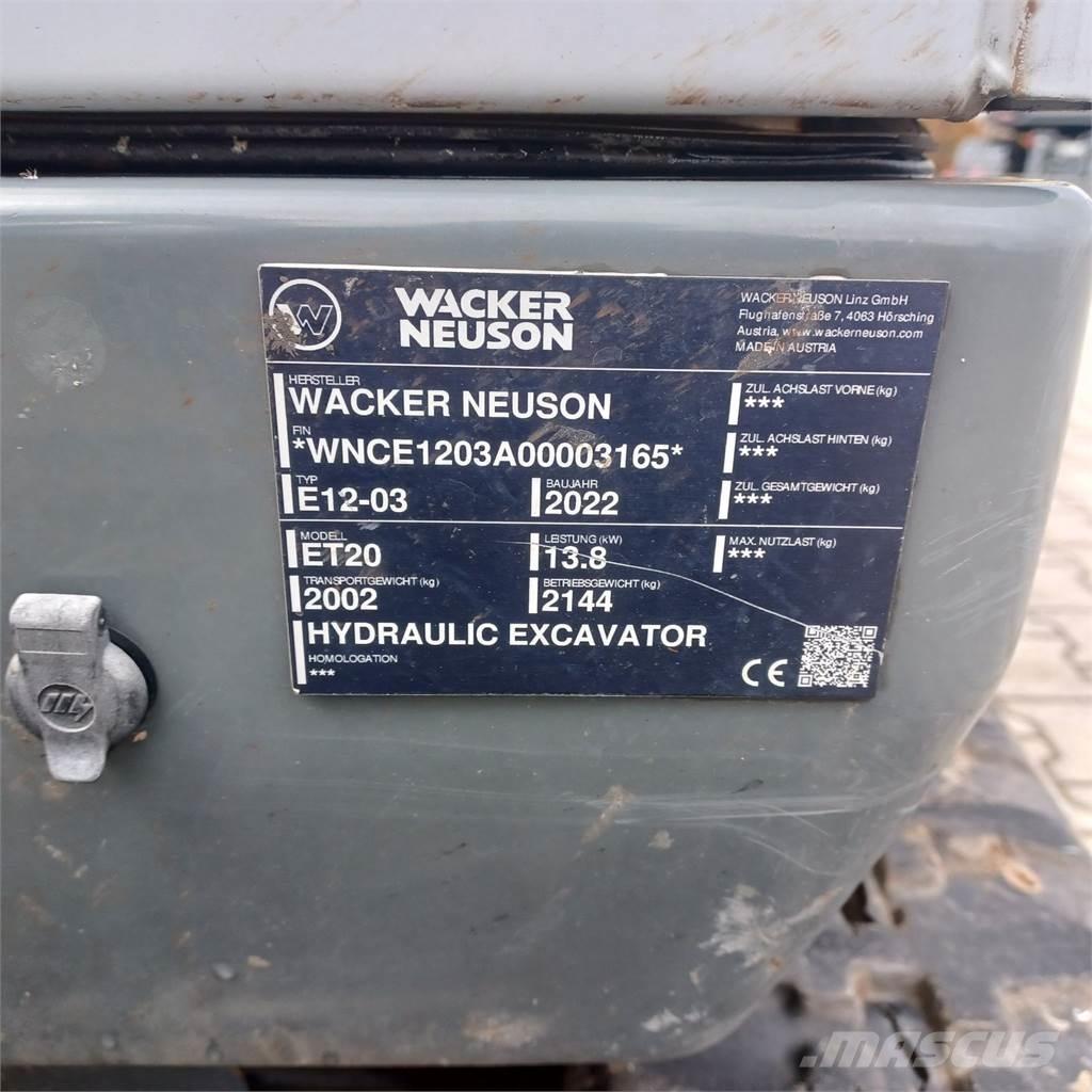 Wacker Neuson ET20 Escavadoras de rastos