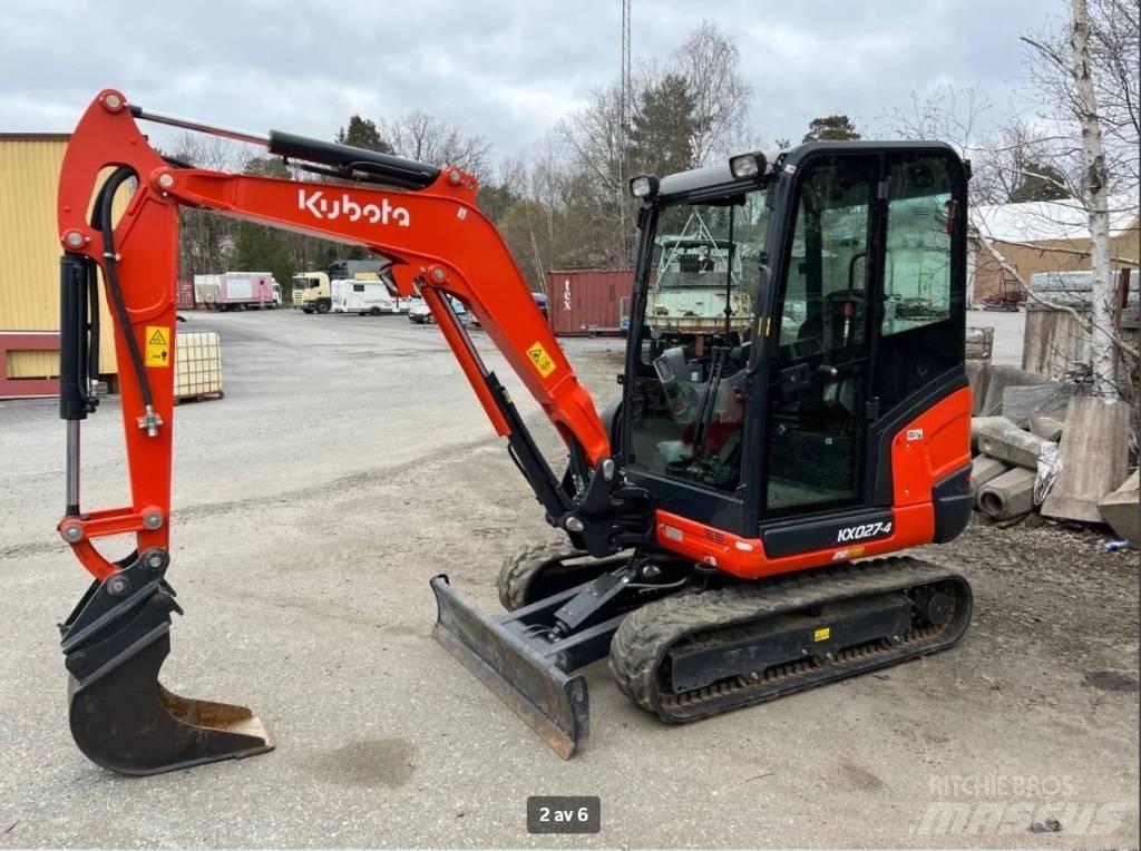 Kubota KX 027 Mini Escavadoras <7t