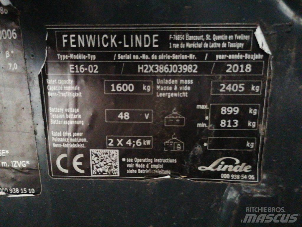 Linde E16-02 Empilhadores eléctricos