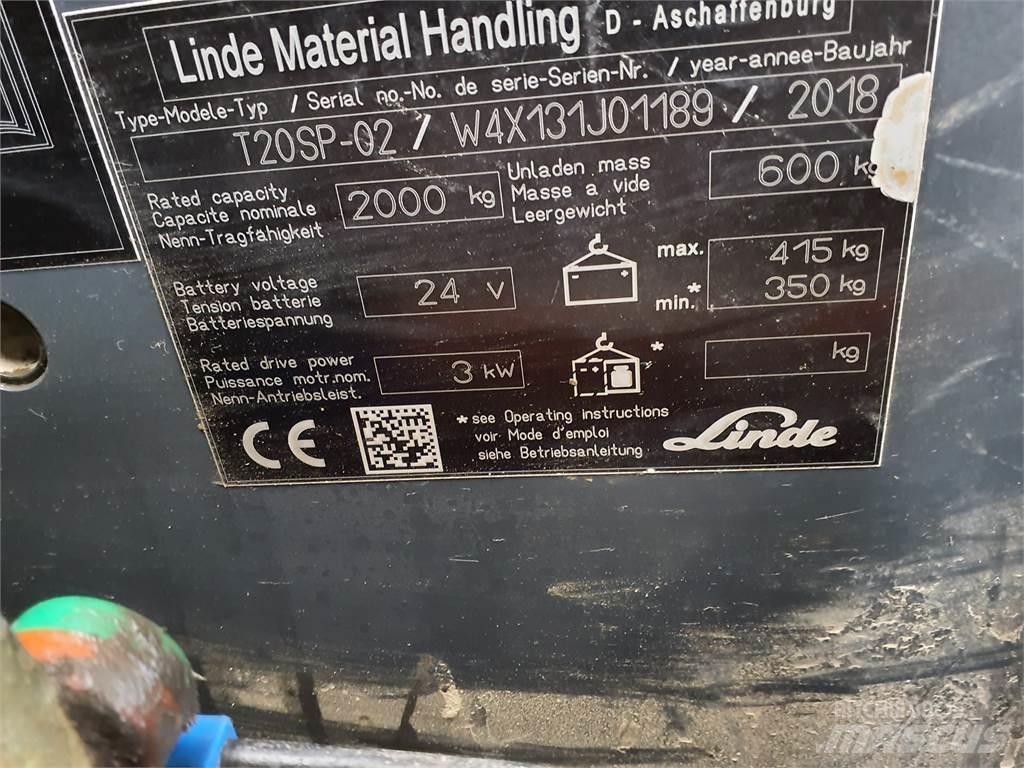 Linde T20SP kurz Porta palettes