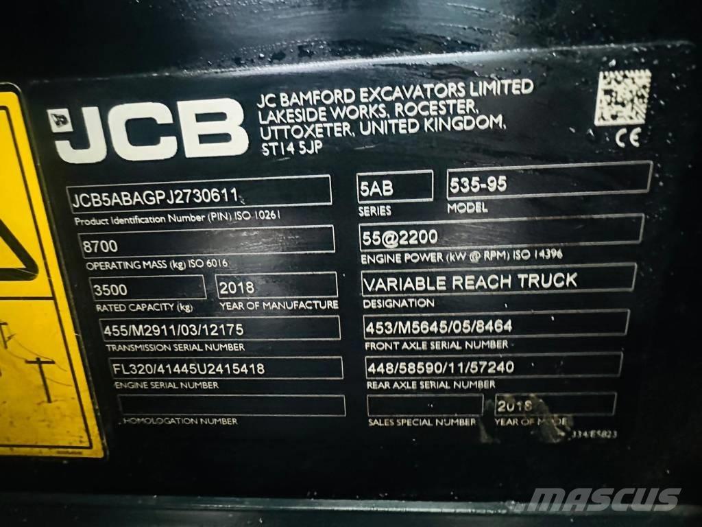 JCB 535-95 Telescópicas para Agricultura