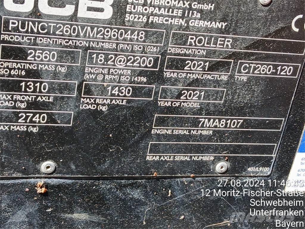 JCB CT260-120 Cilindros