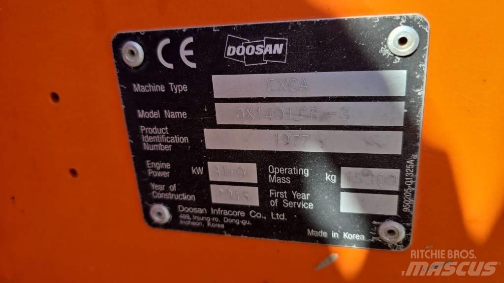 Doosan DX 140 LCR-3 Escavadoras de rastos