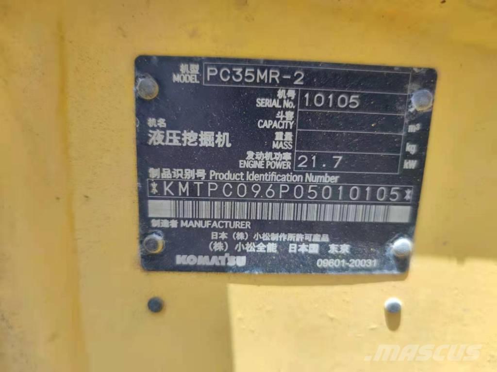 Komatsu PC 35 MR Mini Escavadoras <7t