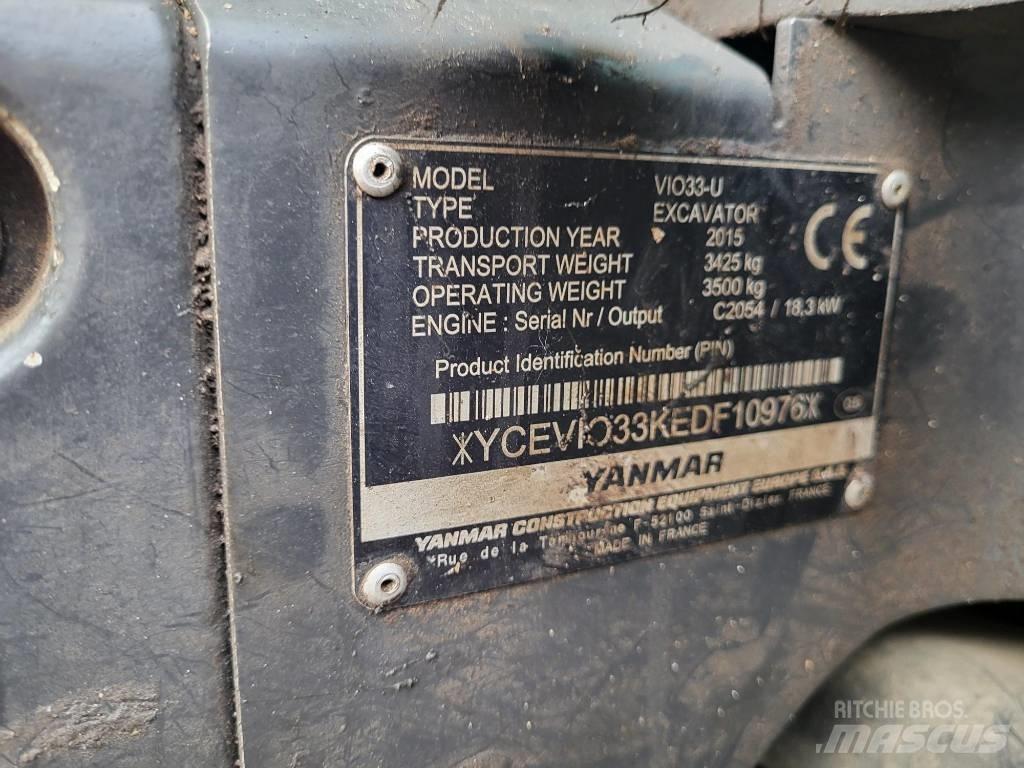 Yanmar Vio 33 U Mini Escavadoras <7t